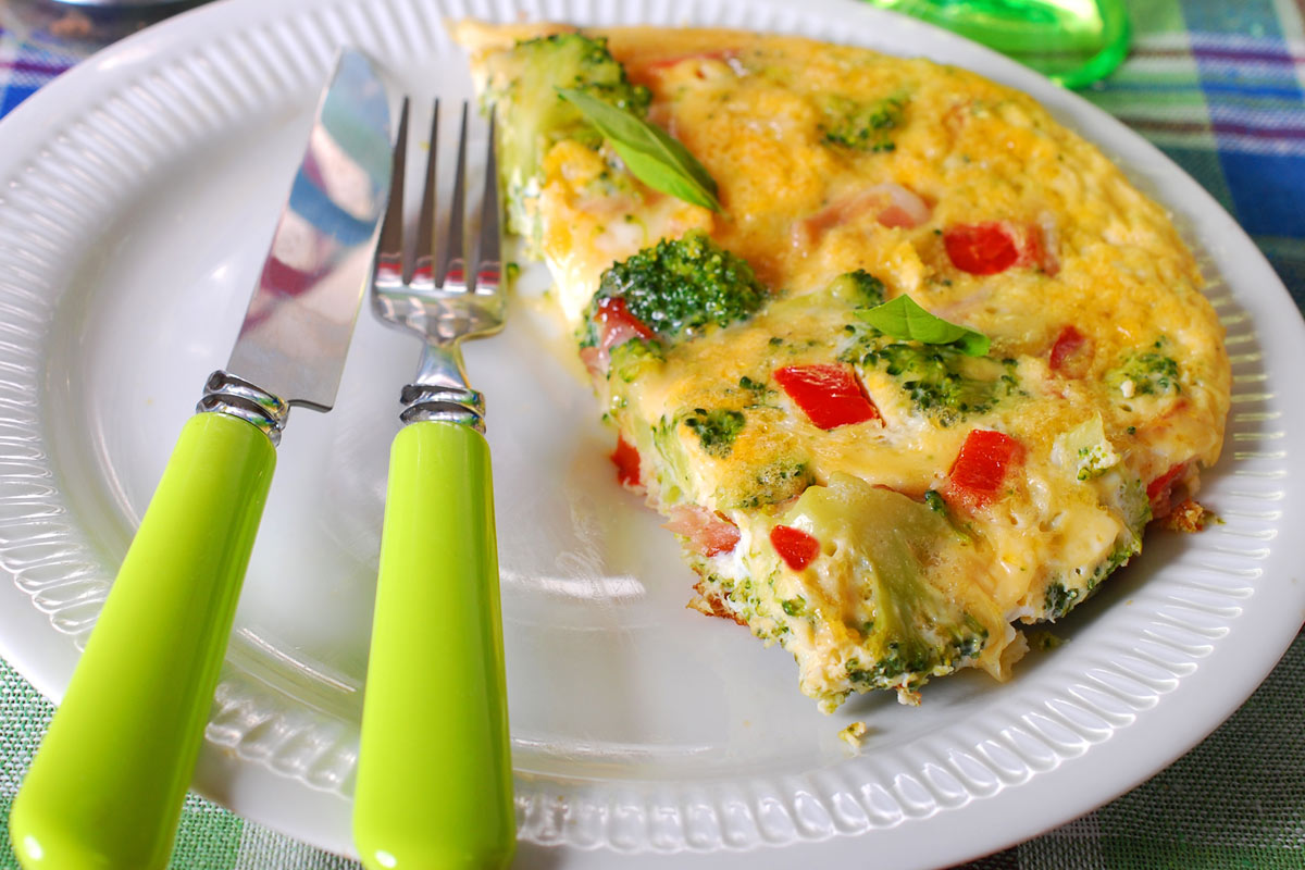 Turkey Bacon Broccoli Frittata